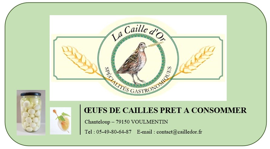Carte de visite - La Caille d’Or