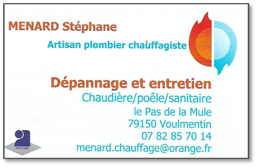 Carte de visite - Stéphane Ménard